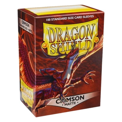 Dragon Shield Matte Sleeves – Crimson (100 ct) | Standard Size